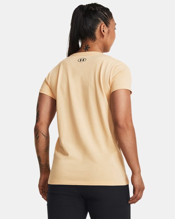 Women's Project Rock Arena Heavyweight Short Sleeve in Yellow image number 1